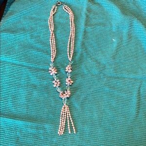 Elegant Pink Beaded Necklace